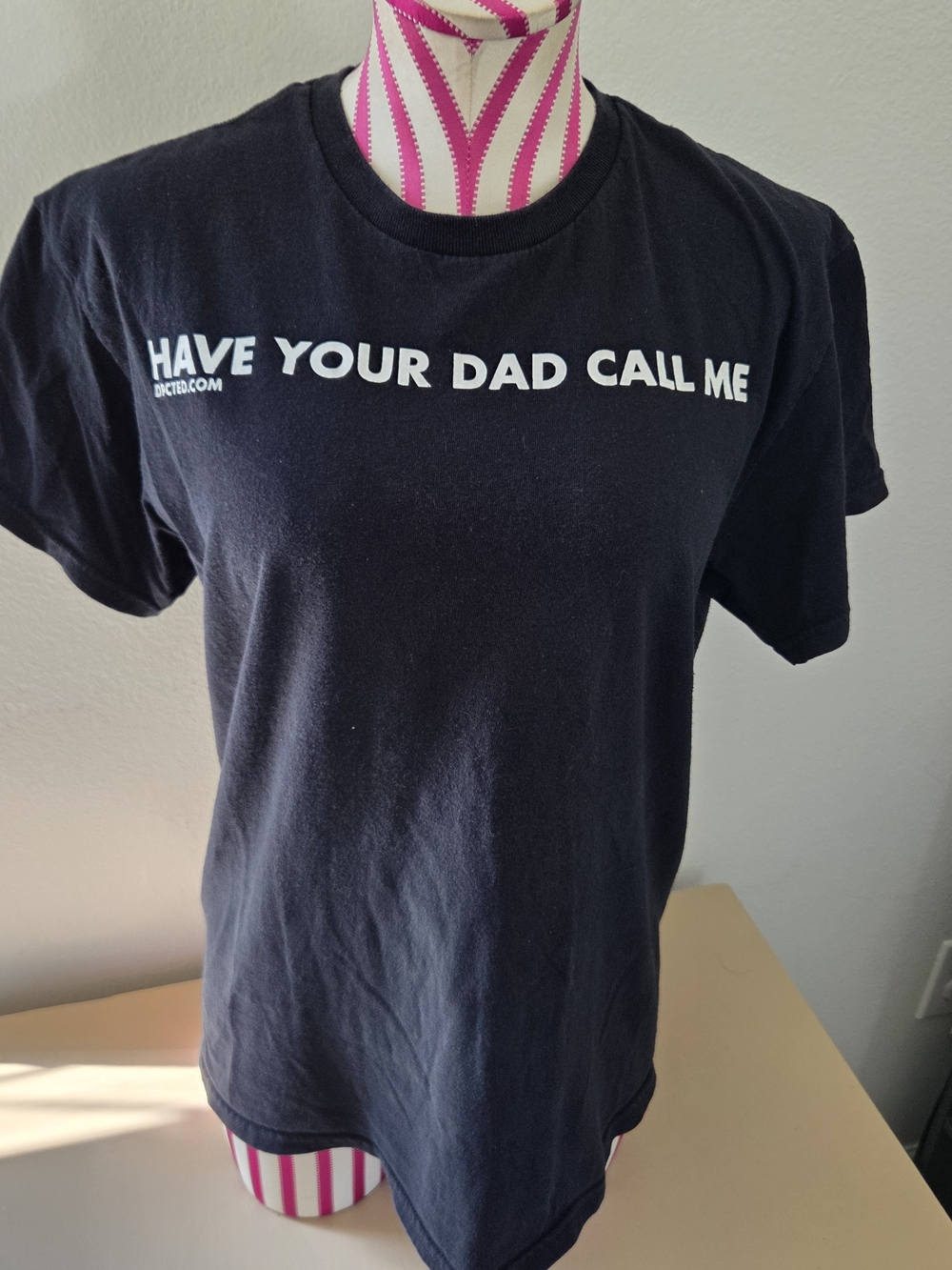 Spencer's Black 'Have Your Dad Call Me' Graphic Tee